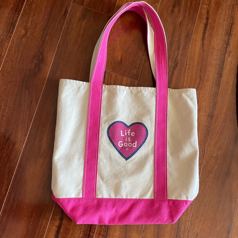Life is Good Valentine Tote